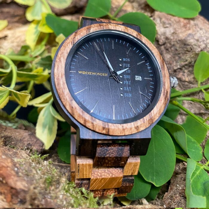 Zegarek drewniany Eclips Dark - obrazek 4