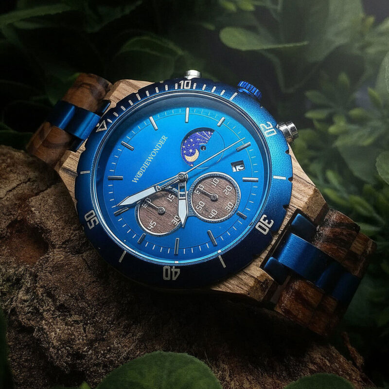 Timber Horizon - zegarek męski niebieski