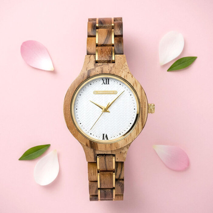 Damski zegarek aurora z białą tarczą