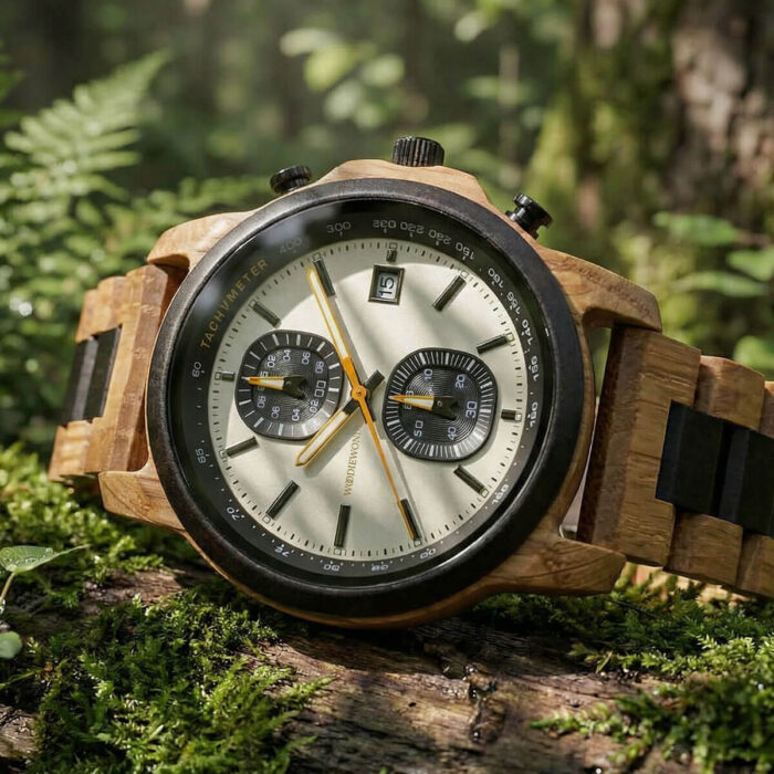 Zegarek proton z dębu męski