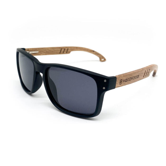 Drewniane okulary przeciwsłoneczne Luzon black - obrazek 1